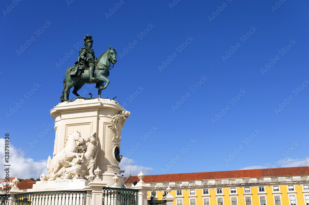 Commerce Square (Portuguese: Praca do Comercio) in Lisbon, Portugal