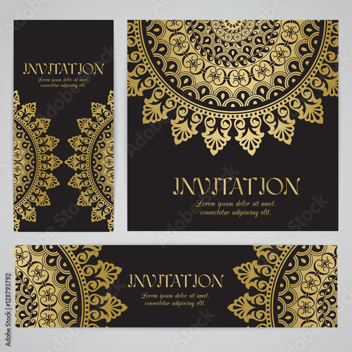 Vector banners with mandala