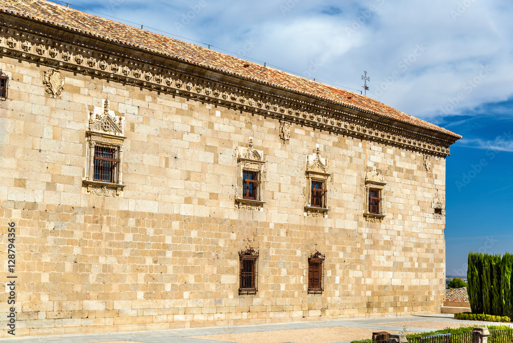 Facade of Santa Cruz Museum in Toledo, Spain