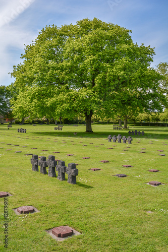 La Cambe German war cemetery in Normandy (France) photo