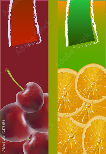 orange fruit cherry logo icon 