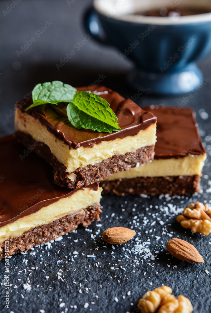 Traditional Canadian Nanaimo bars Traditional Canadian Nanaimo bars