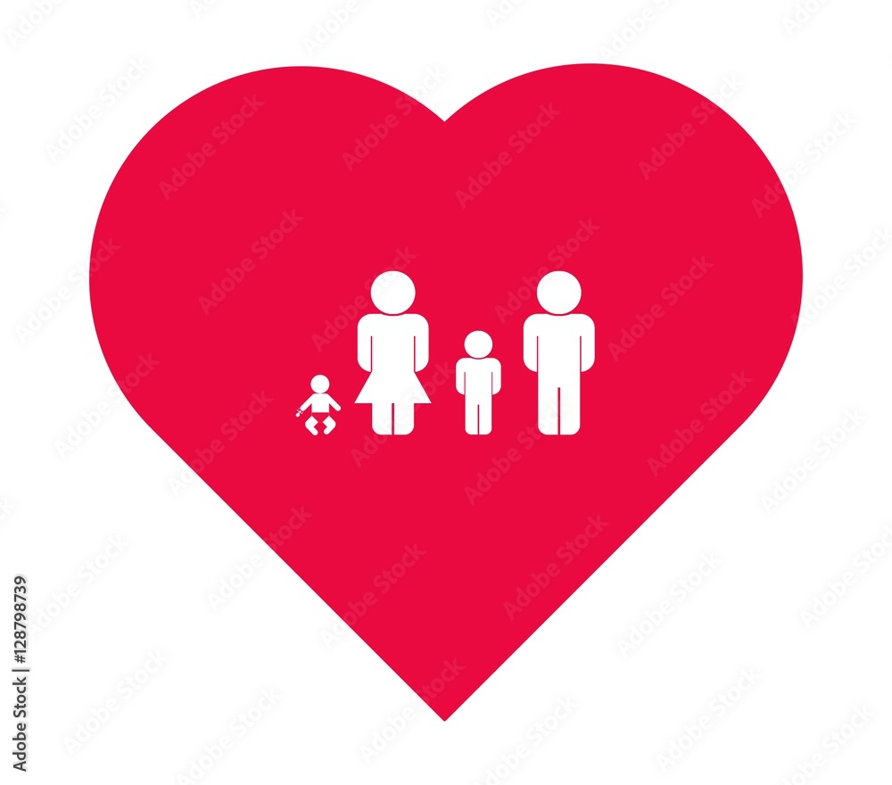 Famille dans un cœur Famille dans un cœur