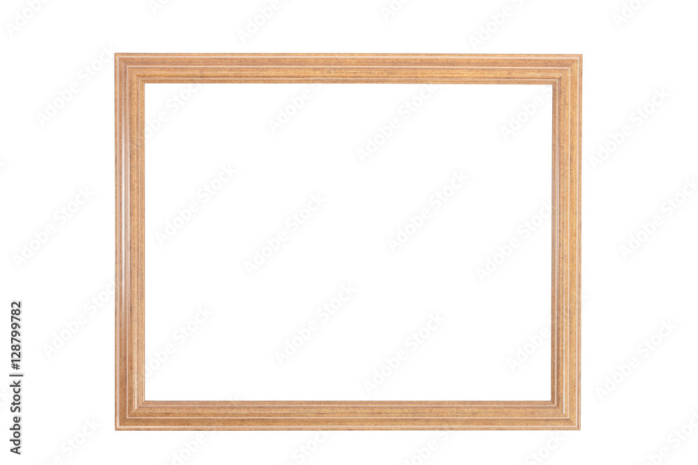 Wood picture frame isolated on white. Wood picture frame isolated on white.