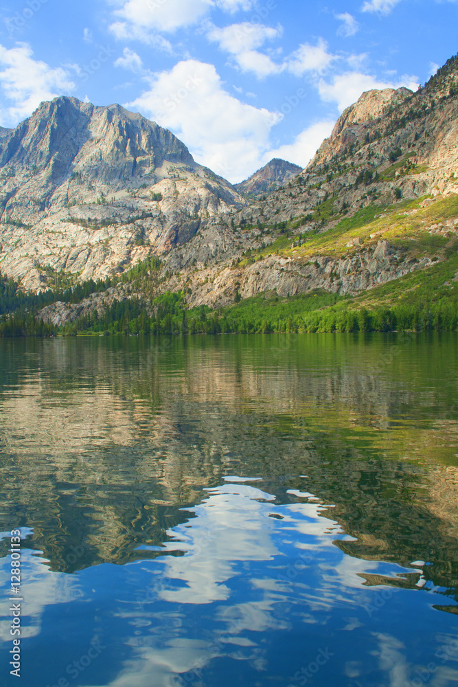 Sierra Mountains Lake Reflection