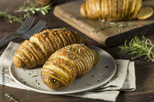 Homemade Cheesy Hasselback Potato photo