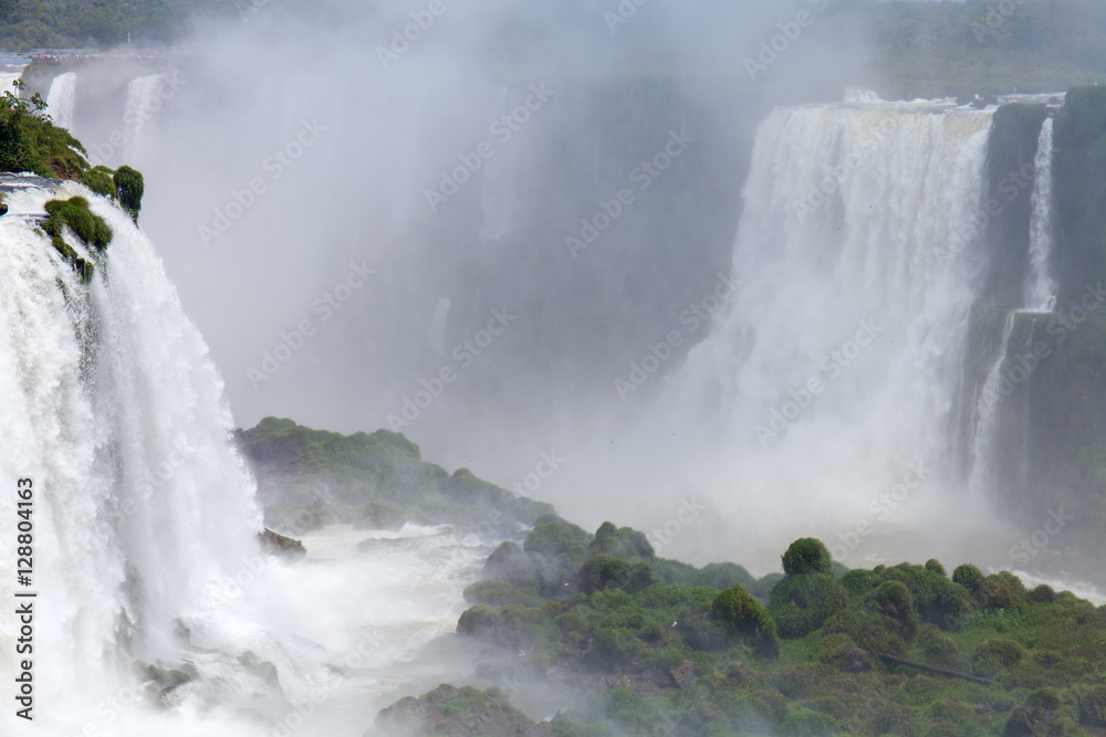 Iguazu. Natural Wonder of the World. The majestic beauty the waterfalls