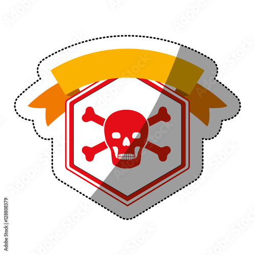 File icon. Security system warning protection and danger theme. Isolated design. Vector illustration