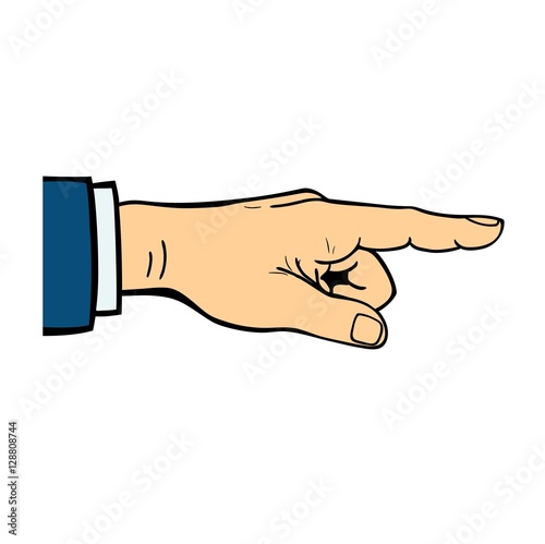 Human hands showing finger vector.