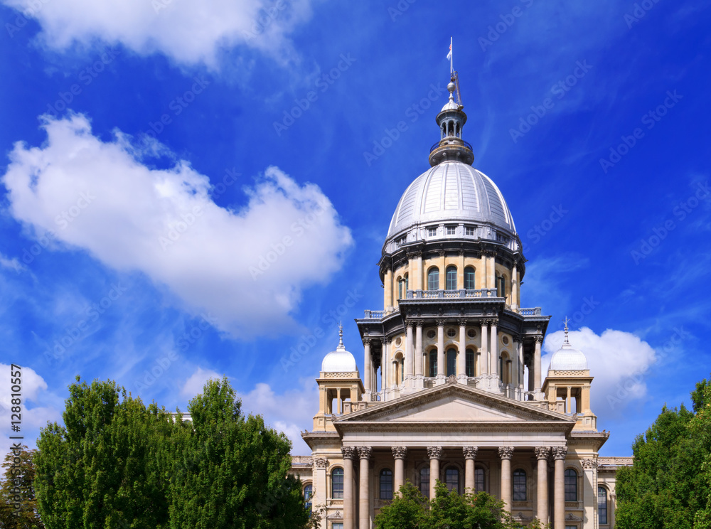 Fototapeta premium Illinois State Capital building in Springfield Illinois