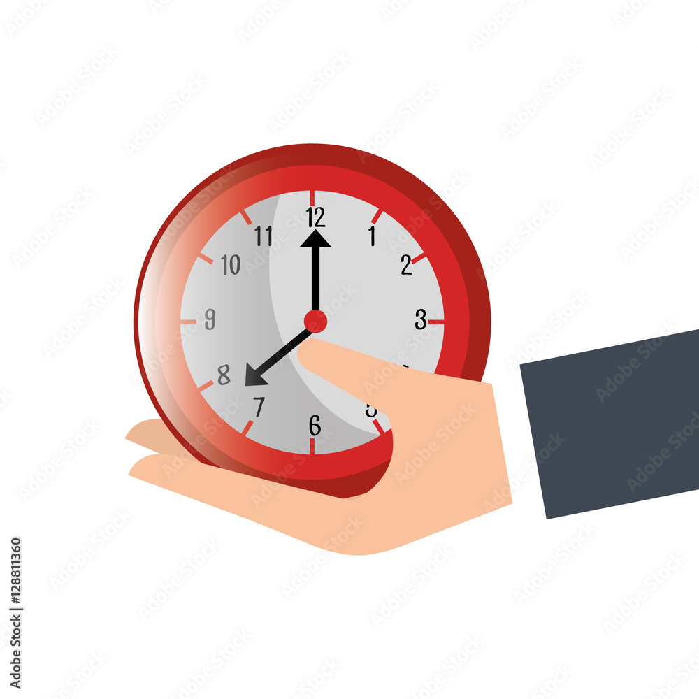 hand human with watch isolated icon vector illustration design hand human with watch isolated icon vector illustration design
