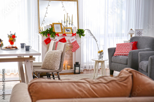 Interior of living room dec...
