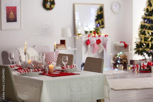 Table served for Christmas ...