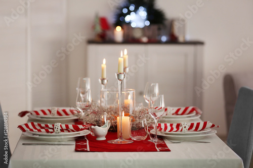 Table served for Christmas ...