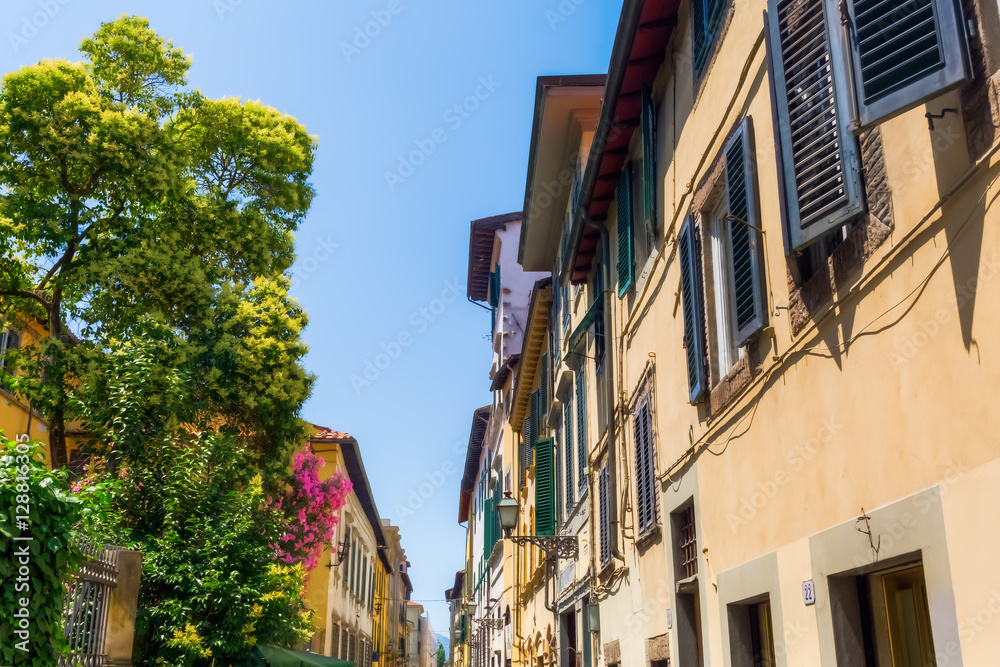 old buildings in Lucca, Italy