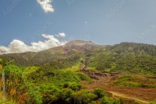 Panoramic View Of Dormant Tungurahua Volcano, South America