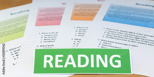 reading english word with reading sheets