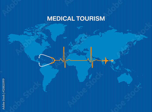 medical tourism vector background