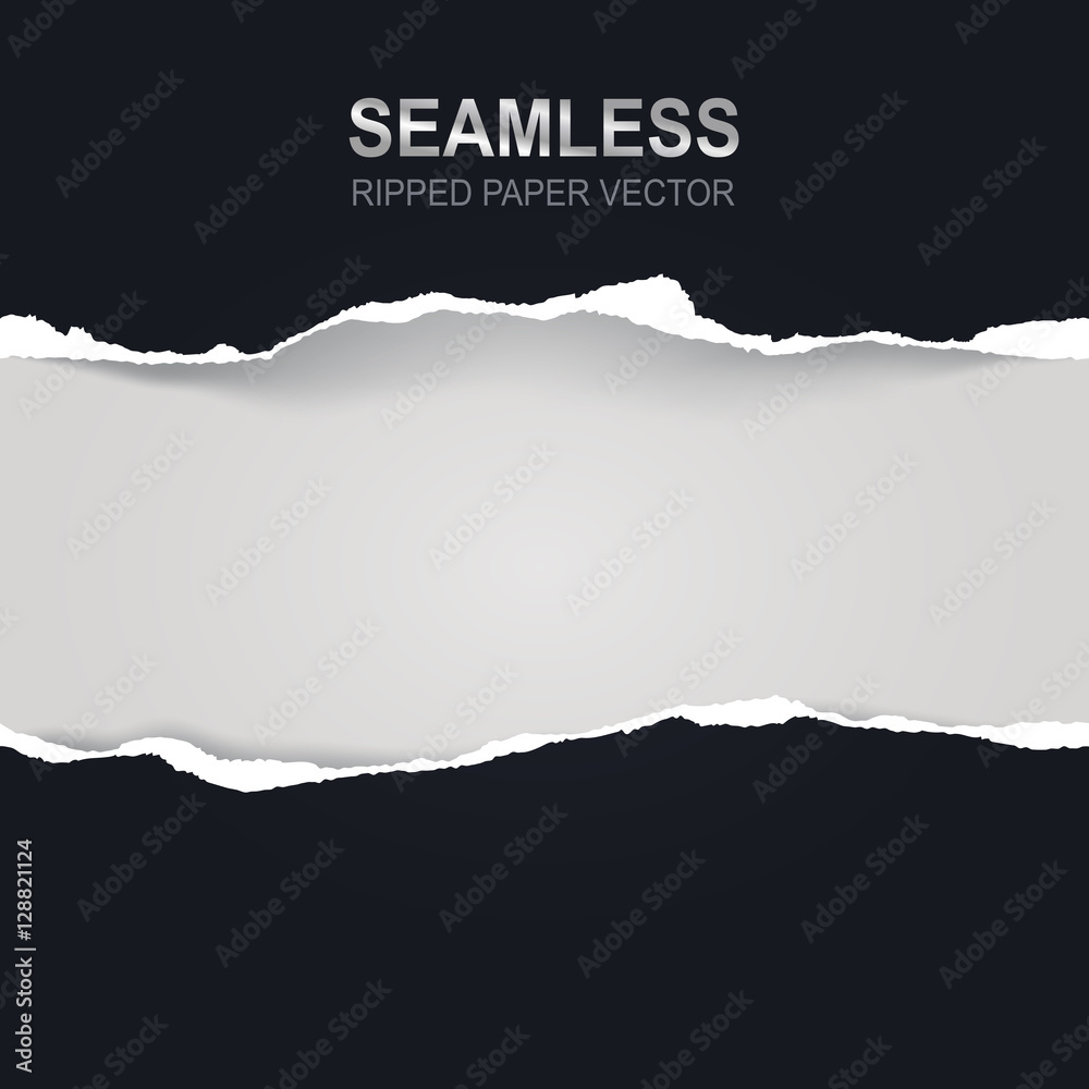 Seamless ripped paper and white background with space for text Seamless ripped paper and white background with space for text