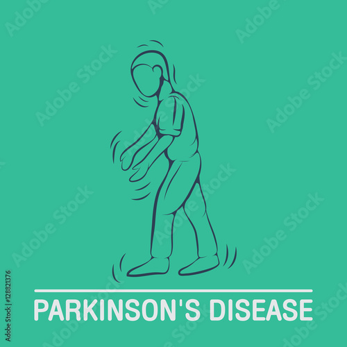 PARKINSON'S DISEASE vector logo icon design template