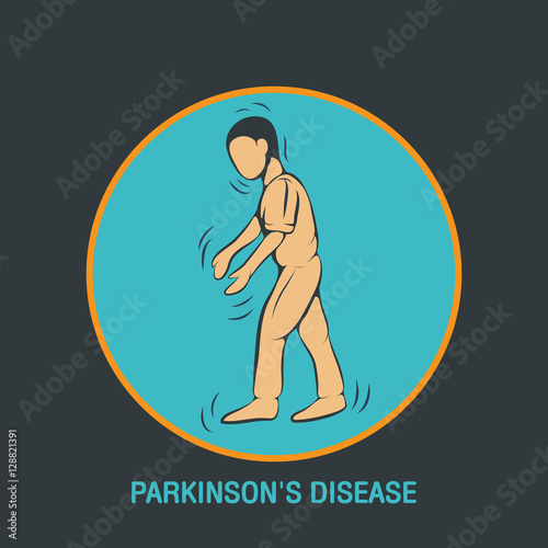 PARKINSON'S DISEASE vector logo icon design template