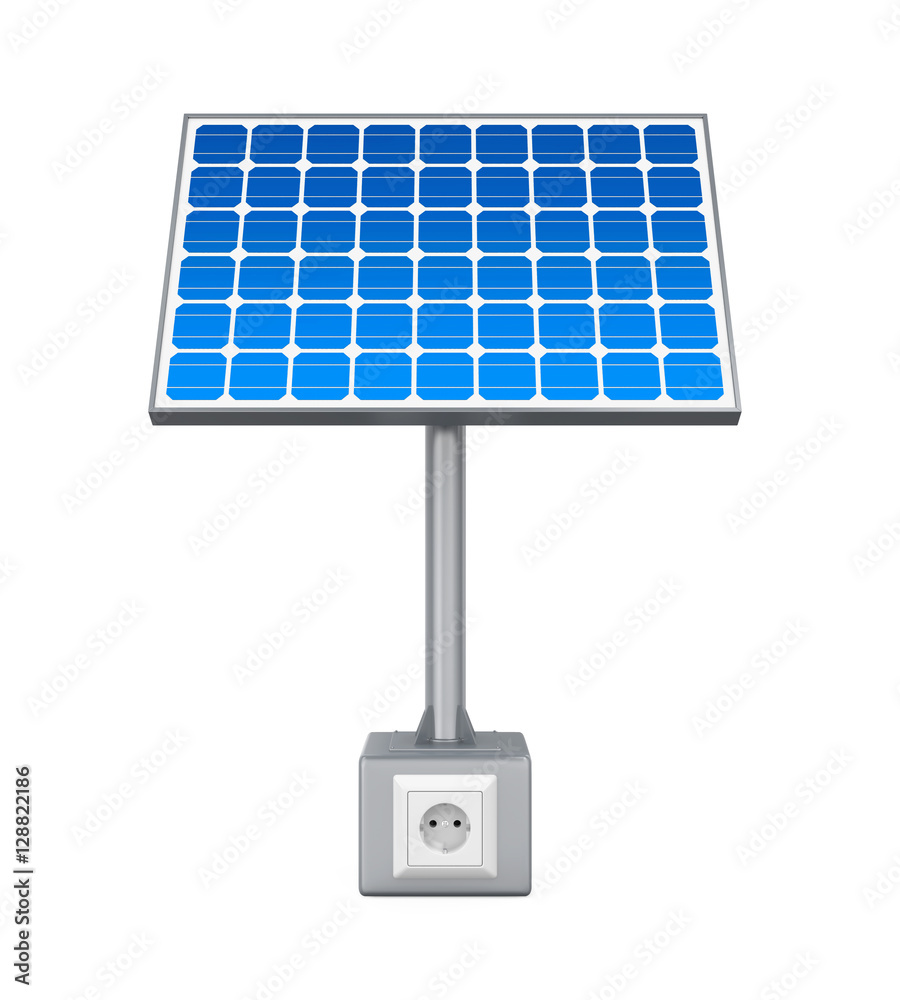 Solar Panel with Electric Socket