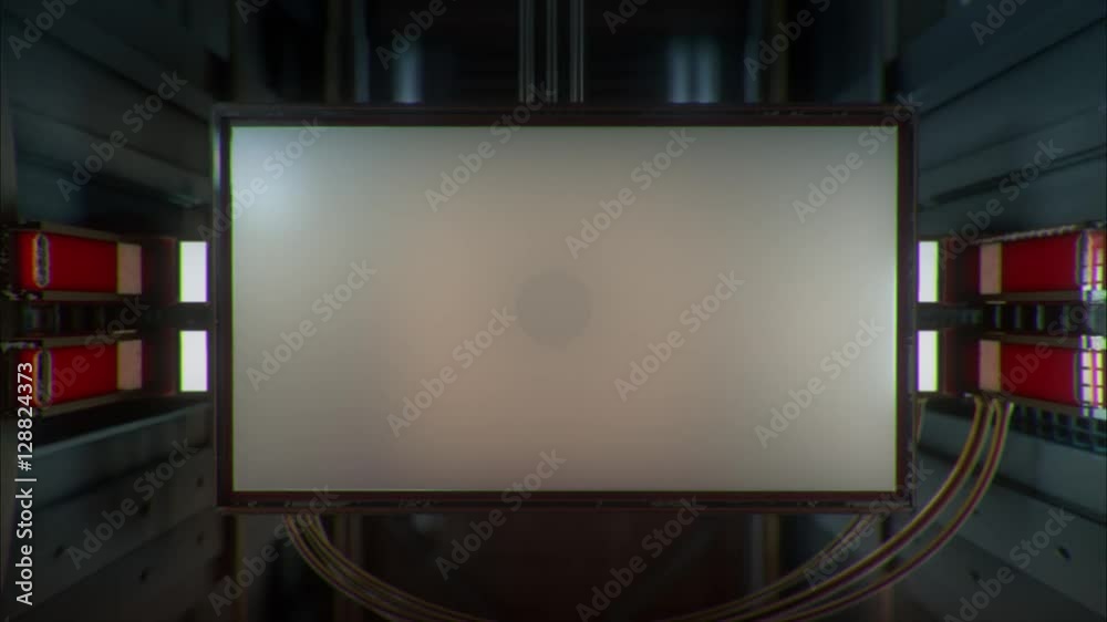 ad screen moving in the lift corridor ad screen moving in the lift corridor