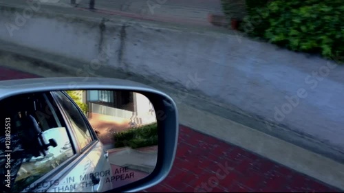 Time lapse of traffic on US 101, Lombard Street, twisty street, crooked Street at San Francisco, California