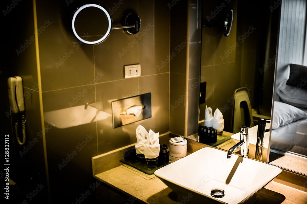 soft focus Bathroom sink basin in toilet . soft focus Bathroom sink basin in toilet .