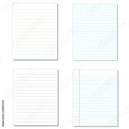Set sheet of Lined Paper.