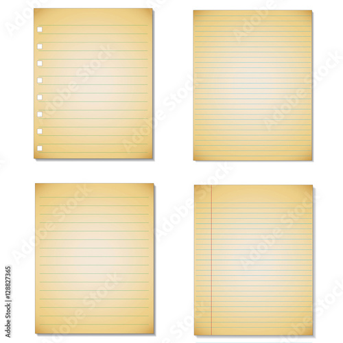 Set Notebook paper background