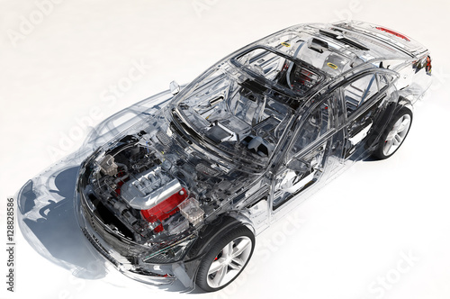 Model of modern cars.