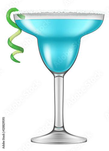 Realistic looking Margarita cocktail. Vector illustration.