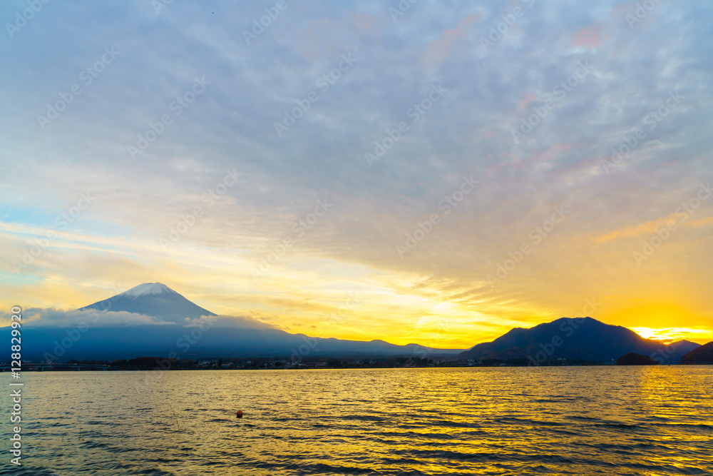 Mount Fuji sunset, Japan