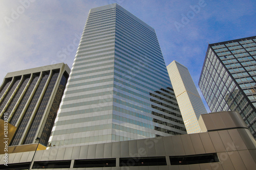 Commercial buildings in downtown of Denver  Colorado