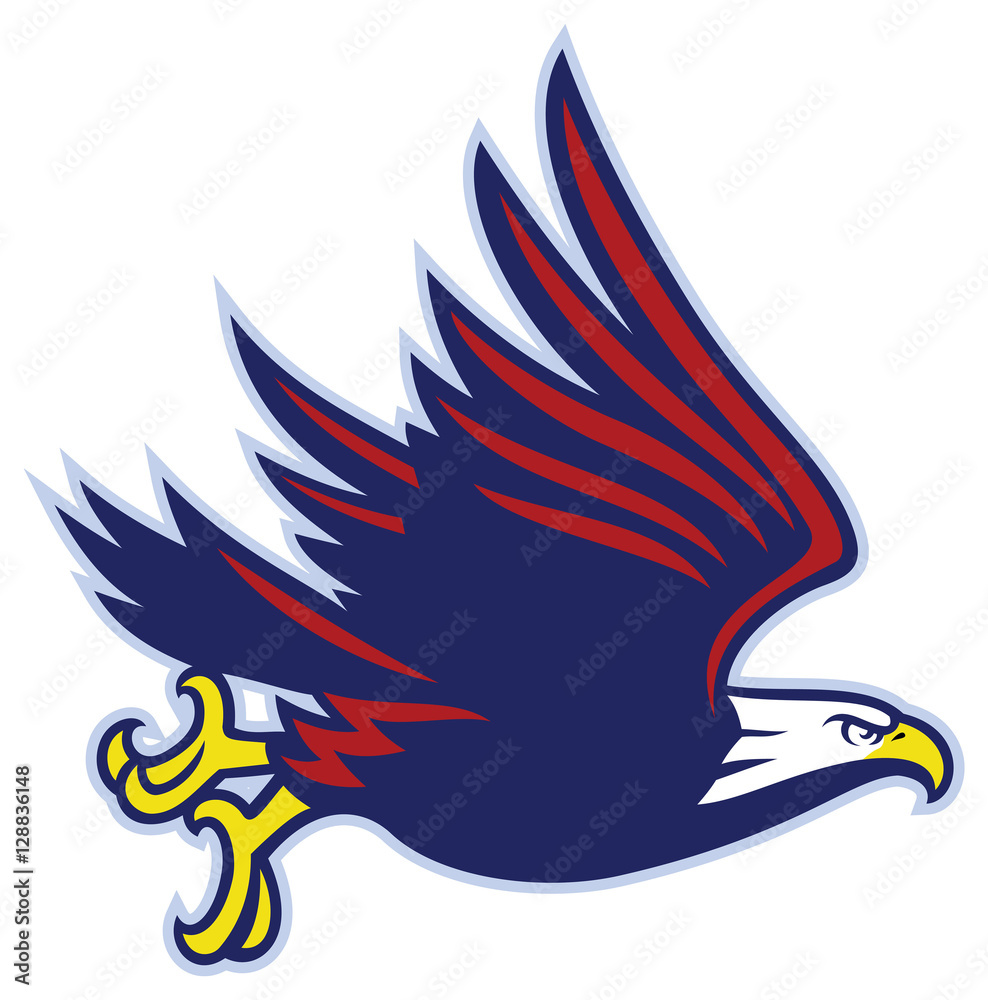 Obraz premium eagle mascot flying