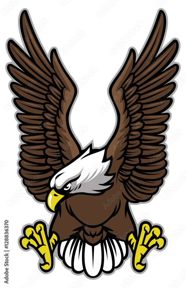 Obraz premium eagle with spreaded wings