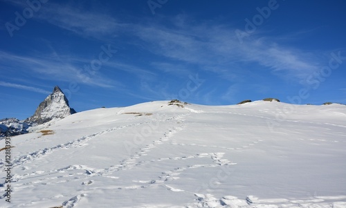 Mountain and snow. © bangorn