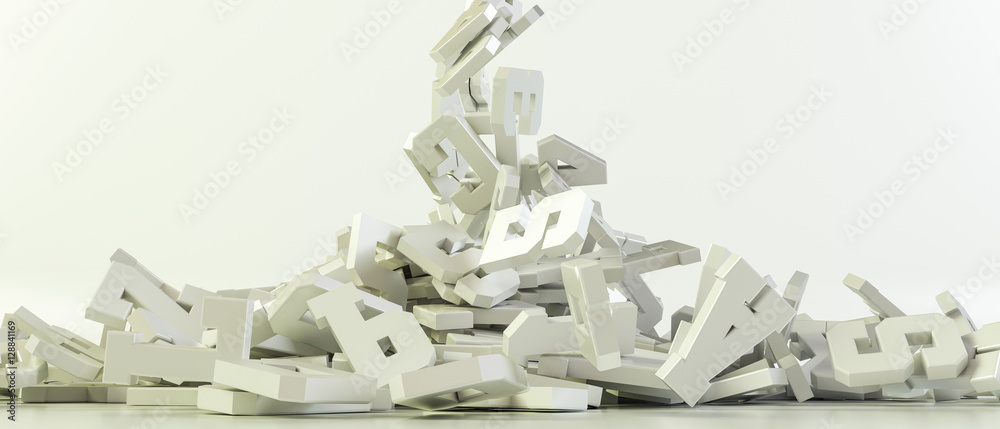 falling letters falling letters