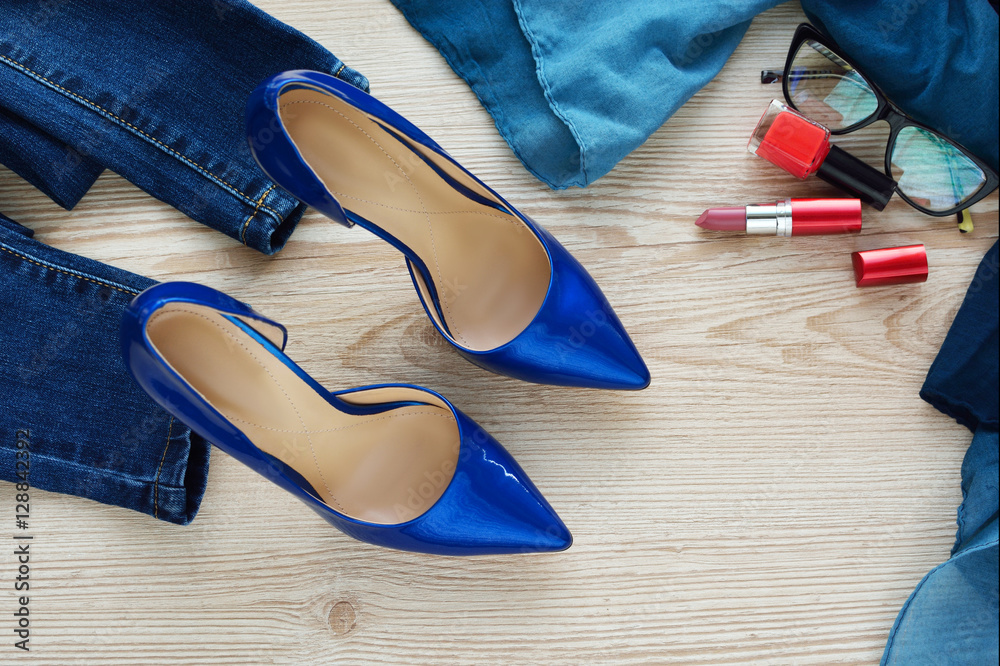 women's accessories. Concept of femininity and beauty women's accessories. Concept of femininity and beauty