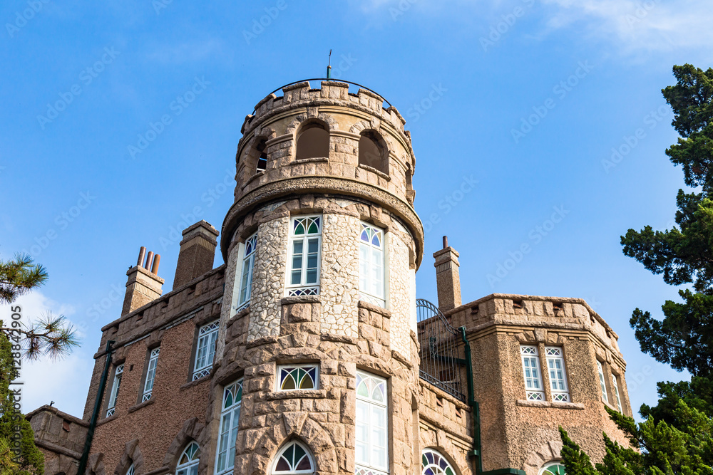 Naklejka premium Granite Mansion in Badaguan area, Qingdao, China