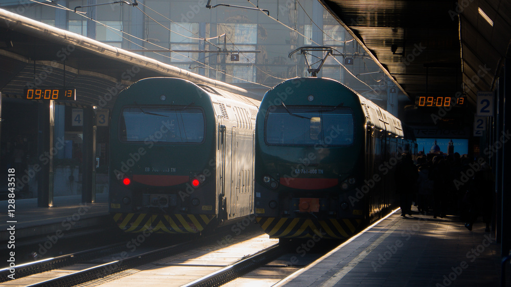 Fototapeta premium Train station in Milan - Italy