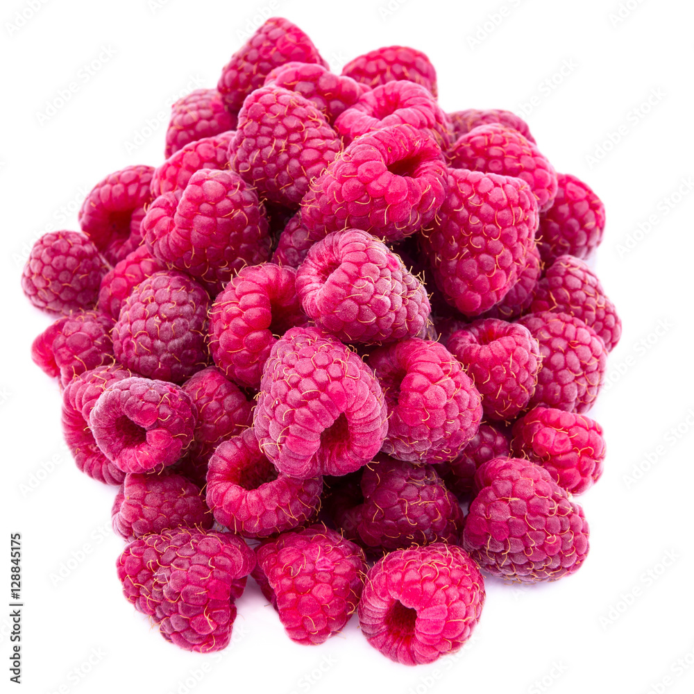 Raspberries isolated on white background Raspberries isolated on white background