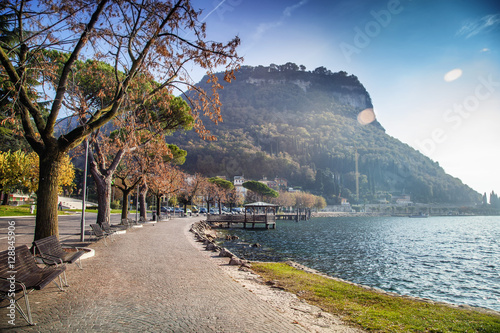 A small town on the shore of Lake Garda. Travelling in Europe, I