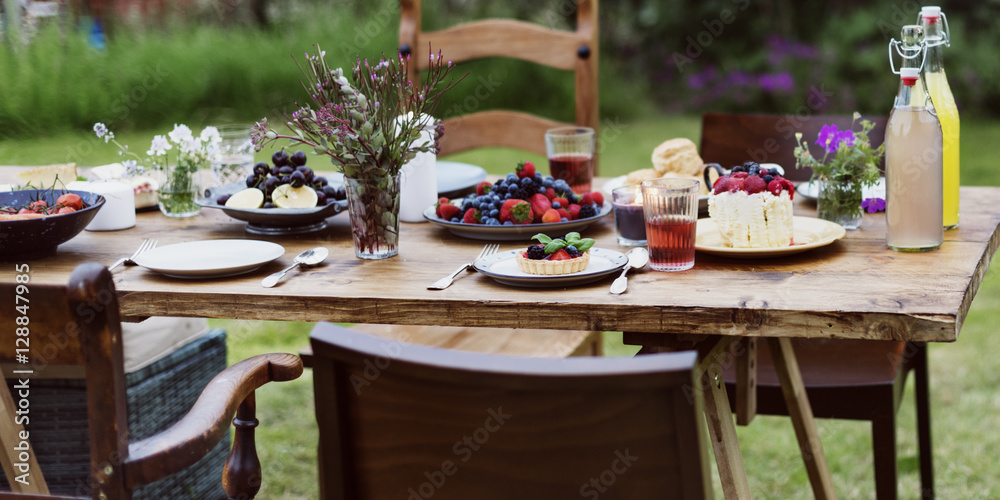 Obraz premium Table Food Lunch Variety Concept