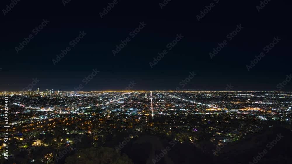 Aerial timelapse of illuminated Los Angeles city against sky at night
Aerial timelapse of illuminated Los Angeles city against sky at night