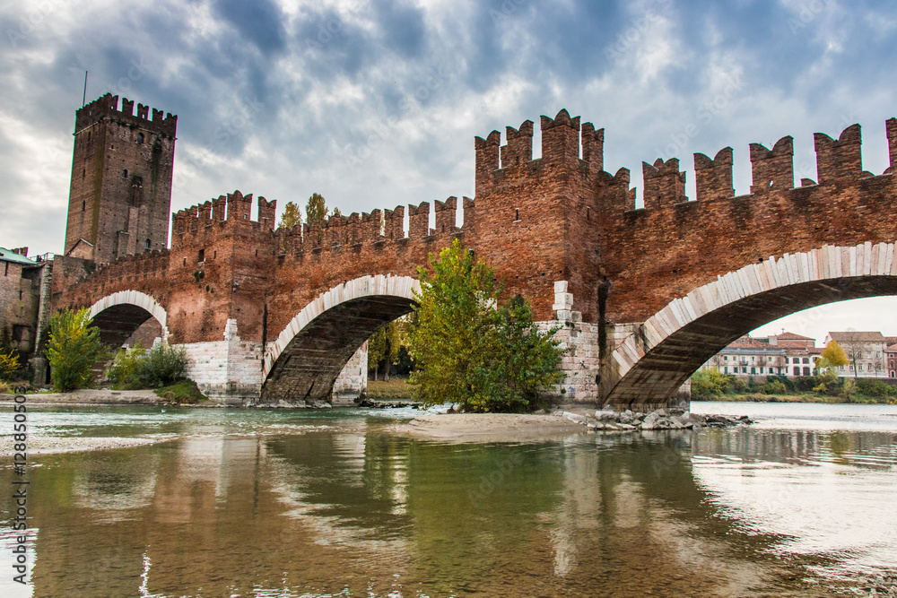 Castelvecchio bridge at Verona