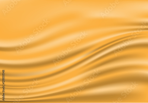 Abstract gold satin fabric luxury background vector illustration.