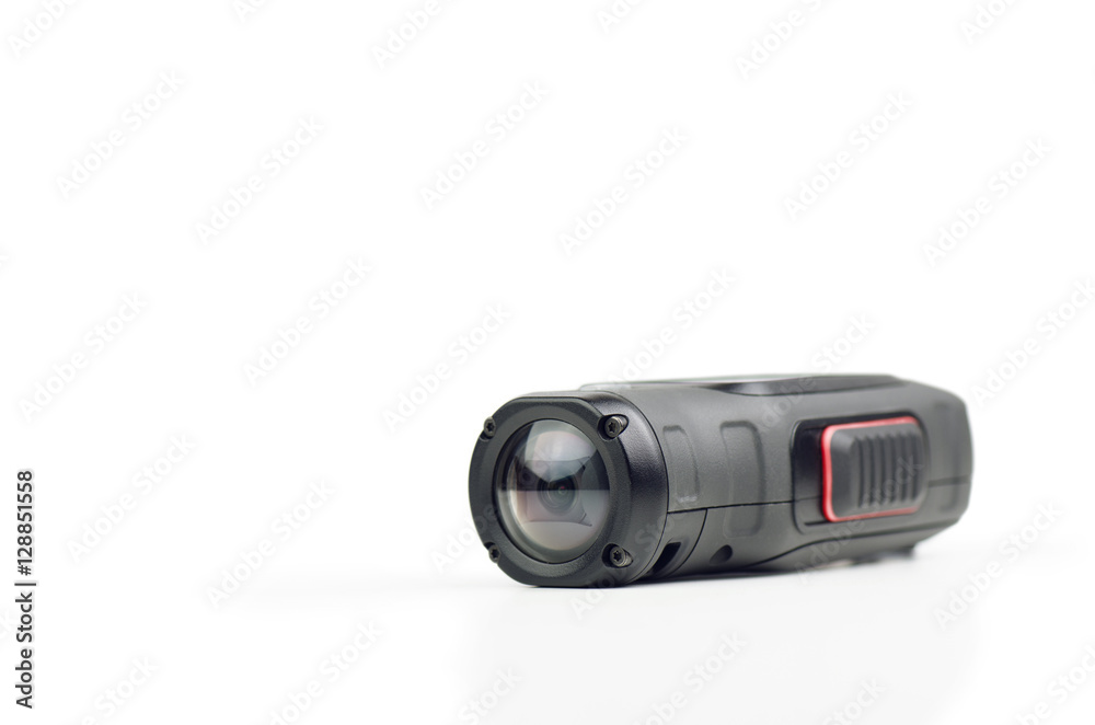 Action Camera On White Background Action Camera On White Background