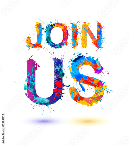 Join us. Splash pain sign